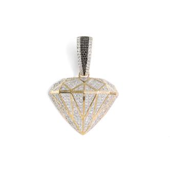 2.00ct White and Black Diamond Pendant