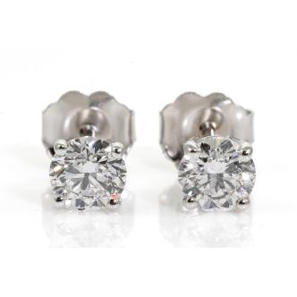 0.80ct Diamond Studs GIA D SI2