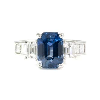 4.62ct Cornflower Blue Sapphire Ring