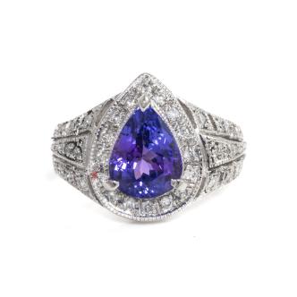 2.36ct Tanzanite and Diamond Ring