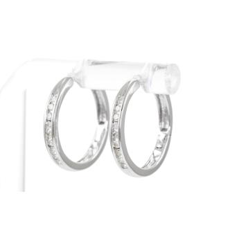 0.27ct Diamond Hoop Earrings