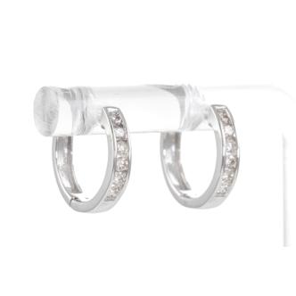 0.27ct Diamond Hoop Earrings