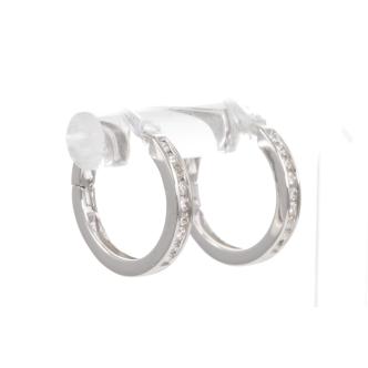 0.25ct Diamond Hoop Earrings
