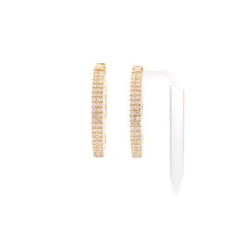 2.03ct Diamond Hoop Earrings