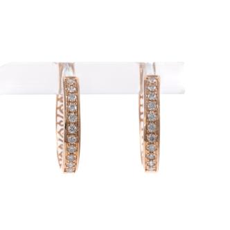 0.32ct Diamond Hoop Earrings