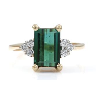 1.80ct Tourmaline and Diamond Ring