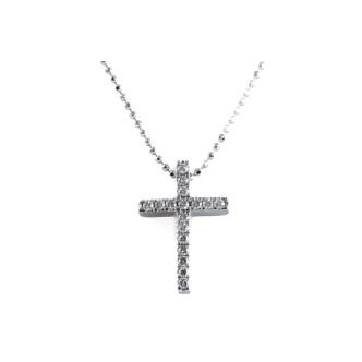 0.15ct Diamond Cross Diamond Pendant