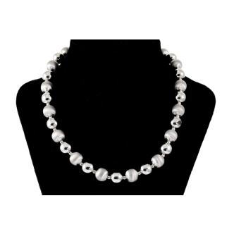 18ct White Gold Ball Chain Necklace
