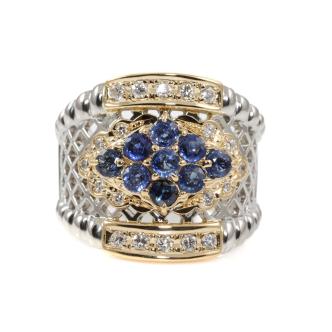 0.70ct Sapphire and Diamond Ring
