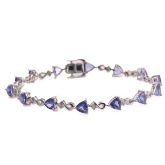 5.26ct Tanzanite and Diamond Bracelet