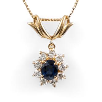 Sapphire and Diamond Pendant