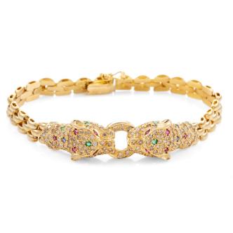 Gemstones and Diamond Bracelet