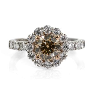 1.00ct Centre Diamond Halo Ring