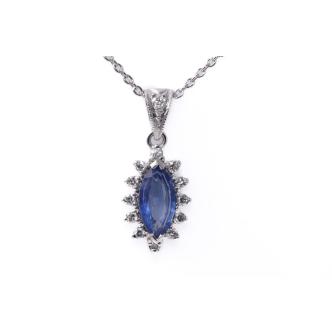 1.37ct Ceylon Sapphire and Diamond