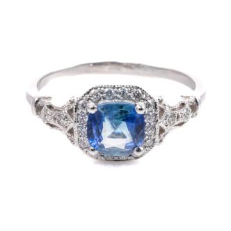 1.05ct Sri Lankan Sapphire, Diamond Ring