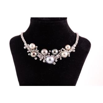 Tahitian Pearl and Diamond Necklace