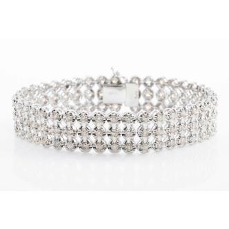 5.00ct Diamond Three-row Bracelet