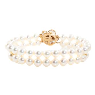 6.5mm - 6.9mm Two-row Pearl Bracelet