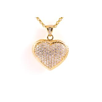 3.00ct Diamond Heart Pendant