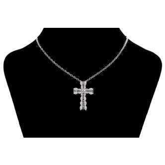 1.25ct Diamond Cross Pendant