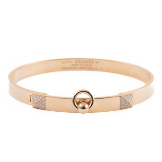 Hermes Collier De Chien Diamond Bracelet