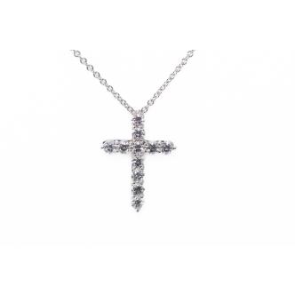 Tiffany & Co. Cross Diamond Pendant