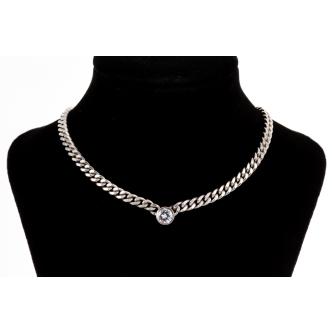 0.71ct Diamond Nekclace 47.8g