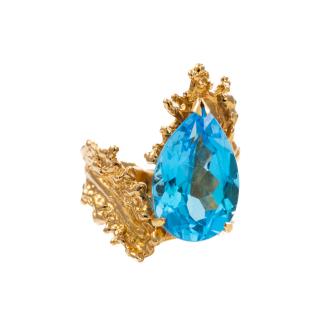 7.89ct Blue Topaz Ring