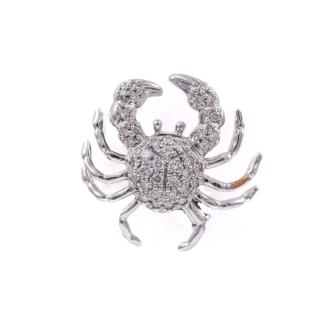 0.53ct Diamond Crab Brooch