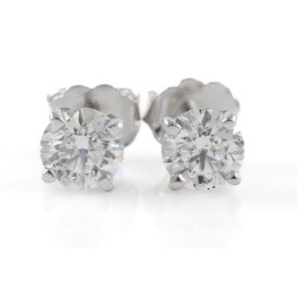 1.00ct Diamond Studs GIA D SI2