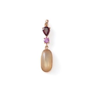 Unheated Sapphire and Gemstone Pendant