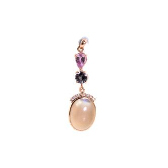 Unheated Sapphire Mixed Gemstone Pendant