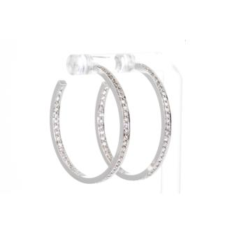 1.56ct Diamond Hoop Earrings