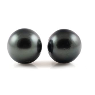 11.4mm Tahitian Pearl Stud Earrings