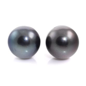 11mm Tahitian Pearl Stud Earrings