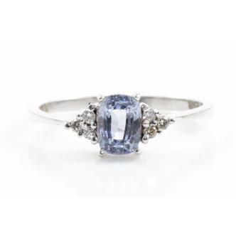 Ceylon Sapphire and Diamond Ring