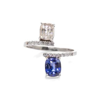 2.00ct Sapphire and Diamond Ring