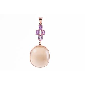 31.60ct Moonstone & Sapphire Pendant