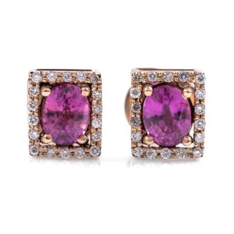 1.50ct Sapphire and Diamond Earrings
