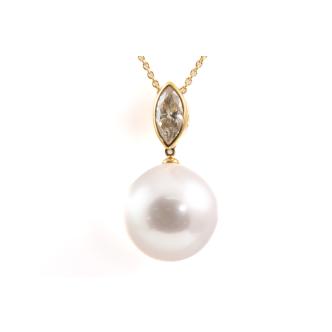 South Sea Pearl and Diamond Pendant