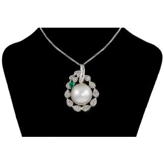 15.9mm South Sea Pearl & Diamond Pendant