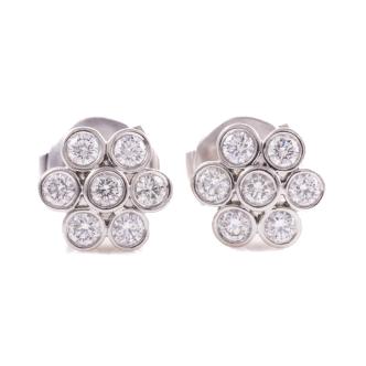 Tiffany & Co Diamond Flower Earrings