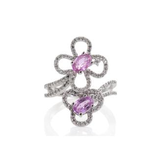 Madagascar Sapphire & Diamond Ring GSL