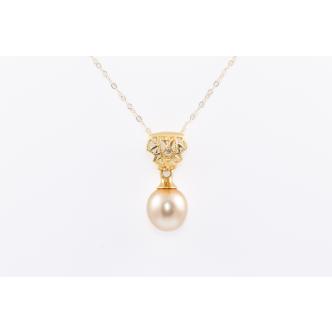 South Sea Pearl and Diamond Pendant
