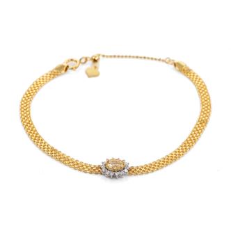 0.35ct Yellow Diamond Bracelet