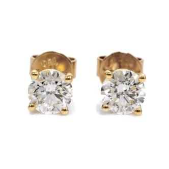 1.00ct Diamond Studs GIA F SI2