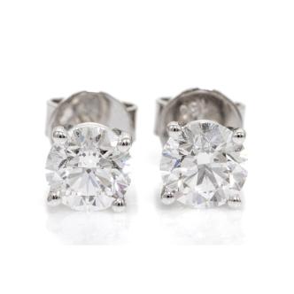 1.00ct Diamond Studs GIA D VVS1