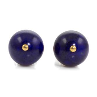 Lapis Lazuli Stud Earrings