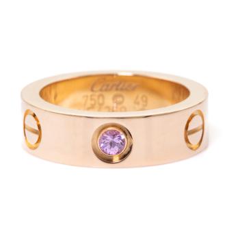 Cartier Love Pink Sapphire Ring