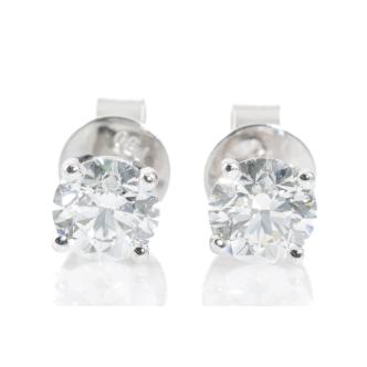 0.82ct Diamond Studs GIA D VVS2